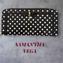 SAMANTHAVEGA 長財布 ドット柄 リボン付きのサムネイル