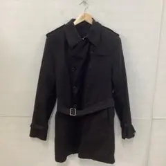 値下4.14A630◎タケオキクチ◎アウター◎トレンチコート◎ブラック◎裏地つき