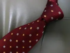 ★ウェッホさん専用★アクアスキュータム ★ネクタイ ★小紋柄(えんじ系）