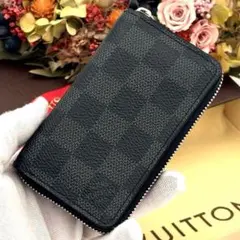 箱付き】ルイヴィトン ダミエ グラフィット ジッピーコインパース 小銭
