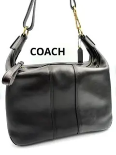 希少　COACH オールドコーチ ワンショルダー　レザー　ブラック　6951
