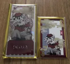 童磨 鬼滅の刃 中国限定 非遺 アクリルチケット 缶バッジ ブロマイド