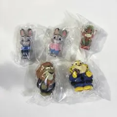 ズートピア　ソフビ　パペットマスコット　フィギュア　ニック、ジュディなど