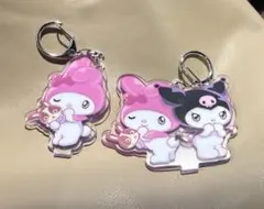 クロミ、マイメロ　×宇佐美　アクリルキーホルダー 2個セット