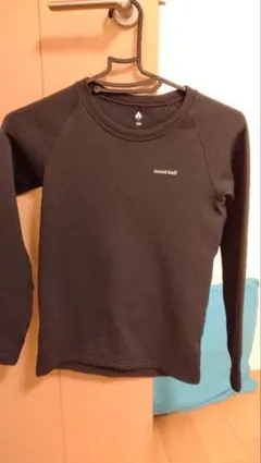 mont-bell 黒 長袖 アンダーシャツ