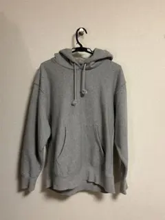 GU グレー フード付き パーカー Lサイズ