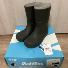 Achilles レインブーツ 長靴 カーキ　17cm モントレ　抗ウイルスのサムネイル