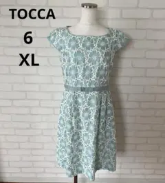 XL TOCCA トッカ　花柄　総刺繍　ワンピース　フォーマル　結婚式　謝恩会