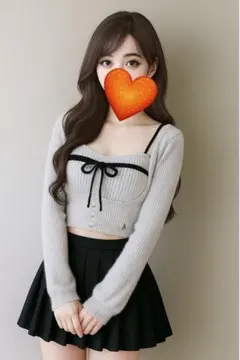 アンドマリー andmary Natalie ribbon set グレー