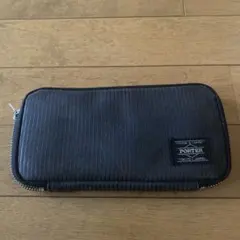 PORTER ストライプ ブラックポーチ | Mercari