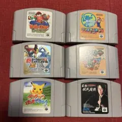 ⑤②ニンテンドー64ソフト６本セット(動作未確認のジャンク品)