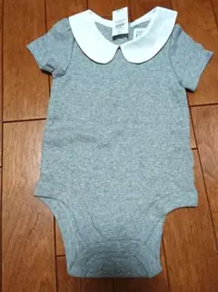 グレー 襟付きロンパース 70cm