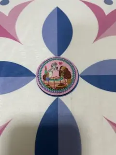 ディズニー刺繍缶バッチ わんわん物語