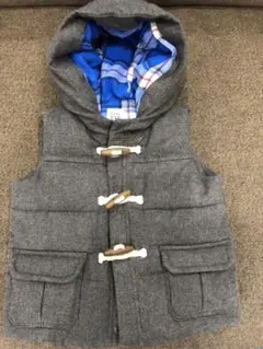 GAP ベビー キッズ ダッフル ダウンベスト グレー 80