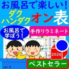 カタカナ ポスター カタカナ濁音半濁音表 お風呂で楽しい！ あいうえお表のサムネイル
