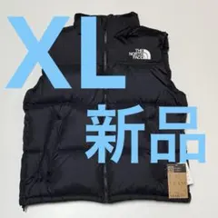 ノースフェイス 新品 XL 黒 ダウンベスト ヌプシ ND92557