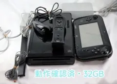 Wii U 32GB ブラック 動作確認済
