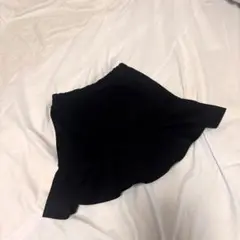 ブラック フレアミニスカート