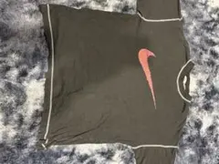 90s 00s Nike Big Swoosh Tシャツ 短丈 銀タグ