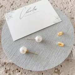 【NO.564】8㎜パールピアス　ひとつぶピアス　パールピアス　シンプルピアス