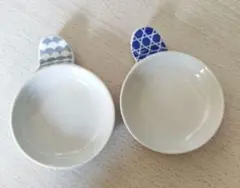 波佐見焼 箸置き付小皿 ２個セット