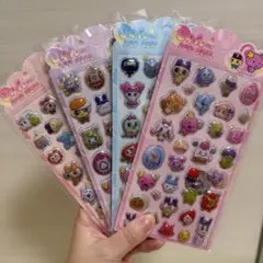 【即日発送】たまごっち　4枚セット　3Dシール　立体シール　ぷくぷくシール 1
