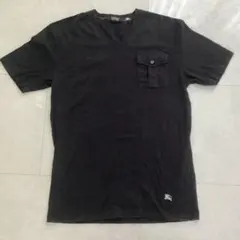BURBERRY BLACK LABEL Vネック Tシャツ 黒 サイズMのサムネイル