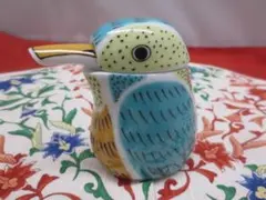 ねこ日和様専用 有田焼幸楽窯　僕ちゃんサイズカワセミ醬油さし