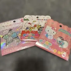 ハローキティ サンリオ おはじきシール クリスタルシール 4種セット