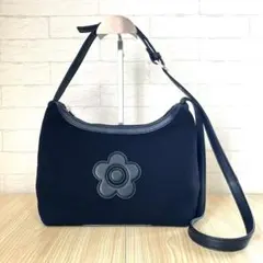 MARY QUANT マリークワント グログラン デイジー ショルダー バッグ