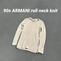 ロールネック リネン混 size L 金タグ 90s ARMANI JEANSのサムネイル