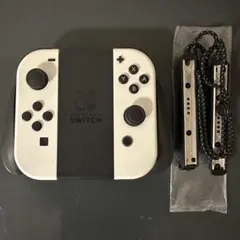 Switch Joy-Con コントローラー ホワイト　＋グリップ　(美品)
