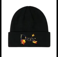 Dime ニット帽 黒 刺繍