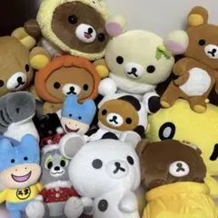 リラックマ 非売品　11点　セット　レトロ　ぬいぐるみ リラックマ 非売品 11点 セット レトロ ぬいぐるみ - メルカリ