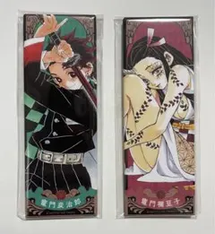 鬼滅の刃 絵札缶バッジコレクション 竈門炭治郎 禰豆子 2点セット
