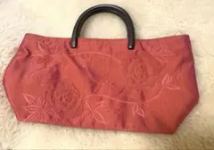 美品ベトナム刺繍　ハンドバッグ