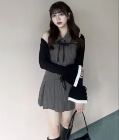OLIVE des OLIVE ノースリーブシャツミニワンピース