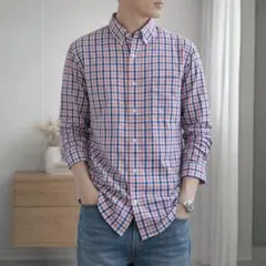 GAP LIVED-IN 長袖シャツ【普段使い】S コットン100% チェック柄