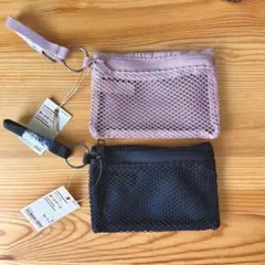 2点セット　MUJI 無印良品 ポリエステル カードケースのサムネイル