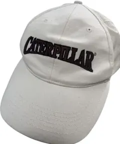 CATERPILLAR キャタピラー社 オフホワイトカラー キャップ 企業物