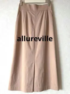 allureville アルアバイル☆洗える タイト スカート ベージュ 1のサムネイル
