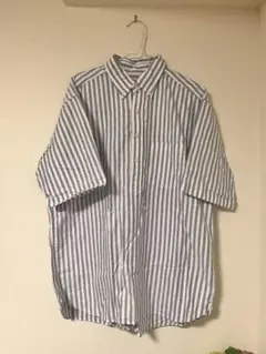 ストライプ 半袖シャツ Lサイズ