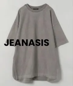 JEANASIS ジーナシス ☆ ステッチスリット BIGTEE グレー系 F