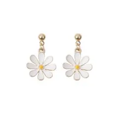花ピアス フラワー ホワイト ゴールド アクセサリー レディース ピアス