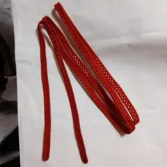帯締め 朱色 組み紐
