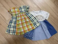 BREEZE 90cm 女の子 ワンピース2点セット 夏服 まとめ売りのサムネイル