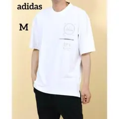 アディダス　半袖Tシャツ　ホワイト　M プリント　カジュアルのサムネイル