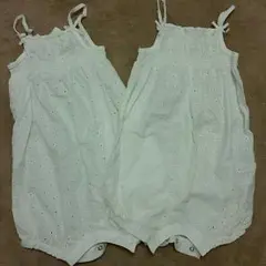 双子ちゃんに♡H＆Mロンパース♡