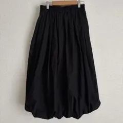 GU ブラック バルーンシルエット ロングスカート M