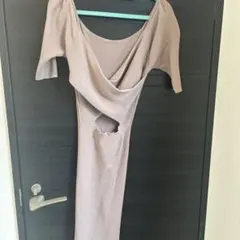 GYDA リブニットワンピース 半袖